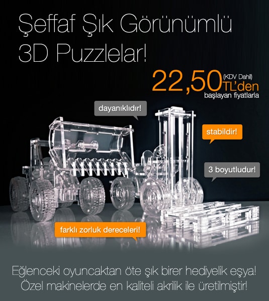 3D Puzzle, 3 Boyutlu Puzzle